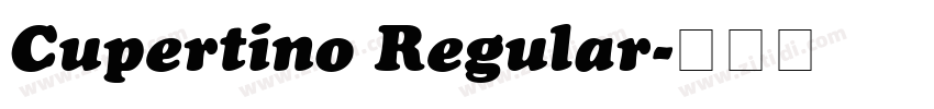 Cupertino Regular字体转换